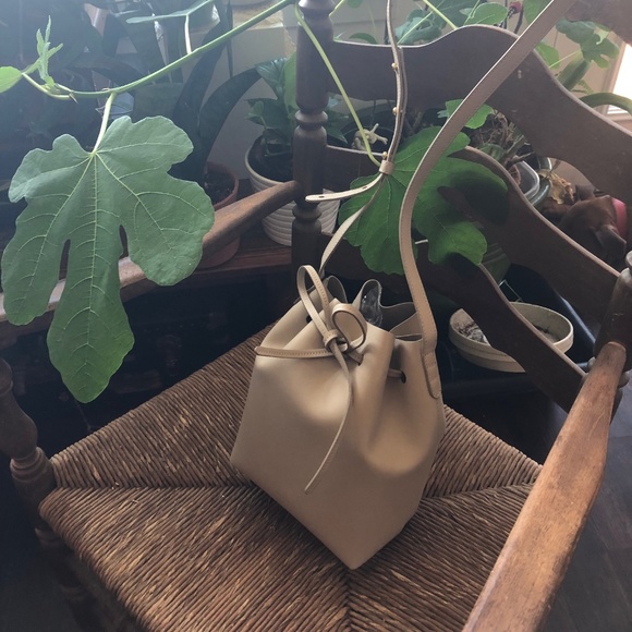 SOLD - NWT Mansur Gavriel Mini Bucket Bag in Sand - Picture 5 of 8